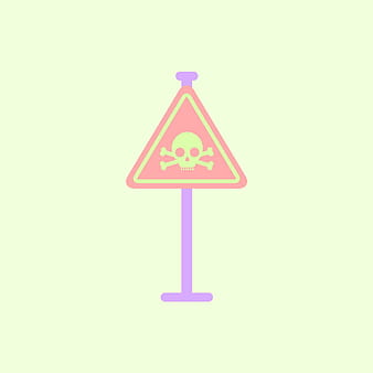 Skull danger road sign vector eps ai