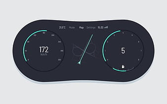 Unique Car Dashboard UI Vectors svg ai eps