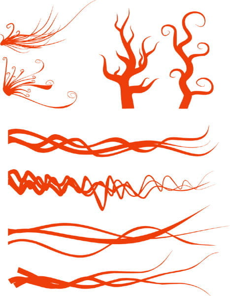 Vector lines ai