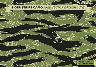 Fondo de vector libre de camuflaje de rayas de tigre svg eps ai