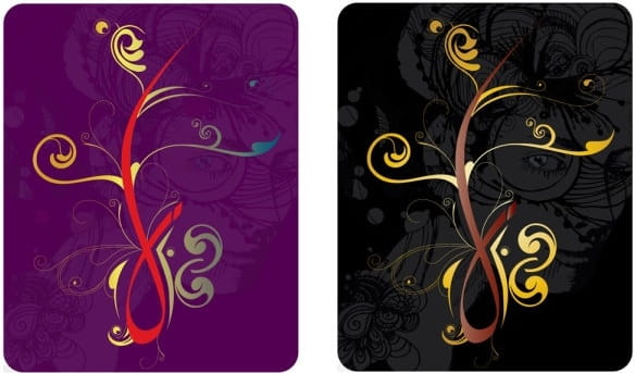 Pattern cards vector ai
