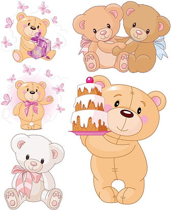 Cute cartoon bear vector eps