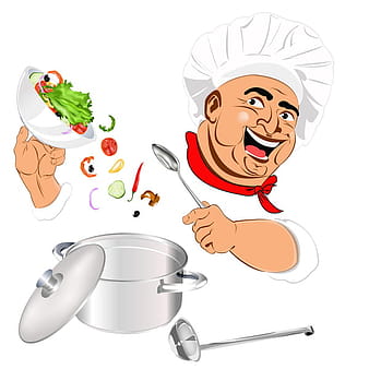 Funny chef vector material  eps