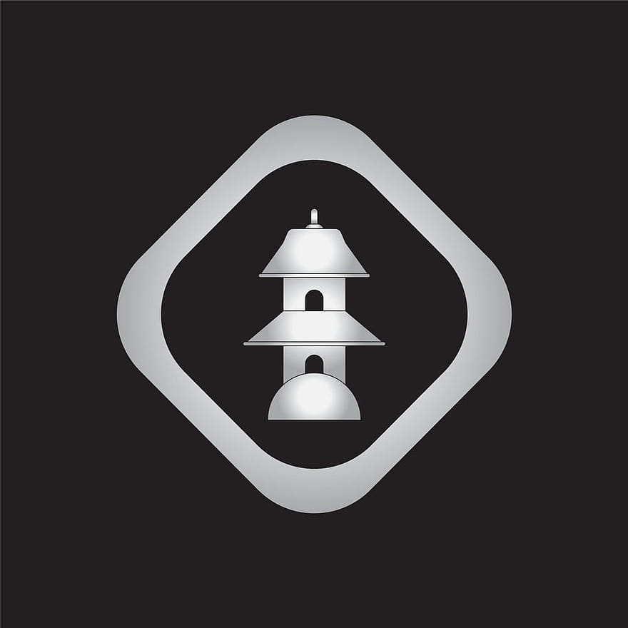 วัดจีนแห่งสวรรค์เจดีย์เวกเตอร์ ai eps | UIDownload