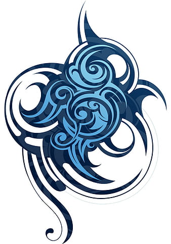 Vector de diseño de tatuaje tribal abstracto ai eps