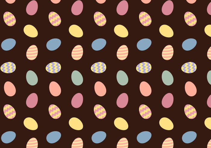 Free Easter Eggs Pattern Vector ai