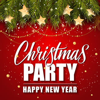 Merry christmas with new year party background vector eps