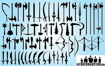 Medieval Weapon Pack Silhouette