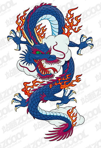 Chinese Dragon vector material cdr ai