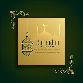 islamic ramadan kareem greeting decoration eps vector