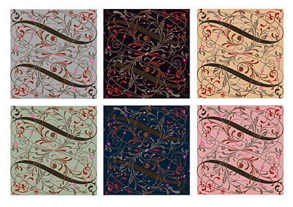 Vector pattern background material ai