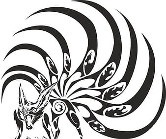 Naruto kyubi free cdr vectors art cdr