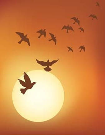 Vogel am Himmel 2 ai