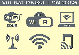 رموز WiFi ناقل حر ai eps