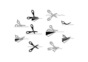 Безплатна икона с ножица с вектор за рязане eps svg