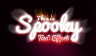 Spooky Text Effect PSD psd vector