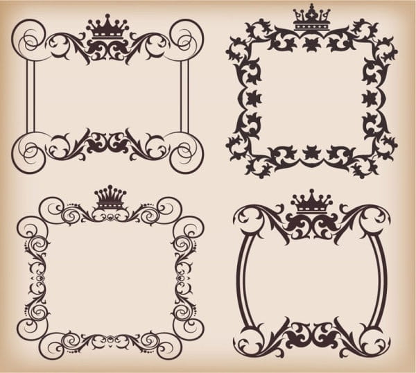 Pattern border  vector eps