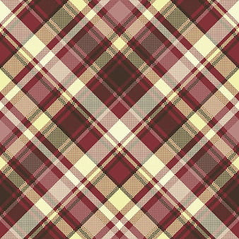 Brown check plaid seamless pixel fabric texture vector ai
