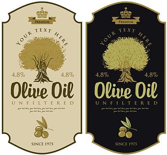Olive oil vintage label sticker vector  eps