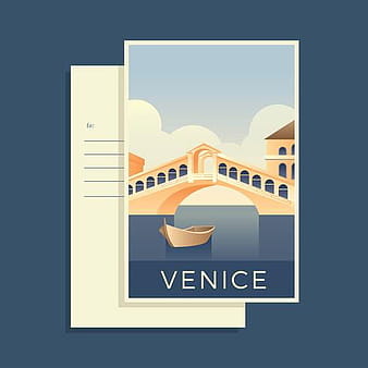 Postcards Of The World Venice Vector svg ai eps