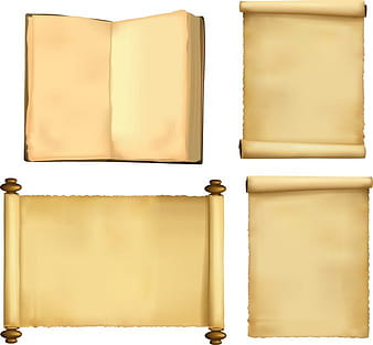 Classic Nostalgic Version Of The Paper Scrolls eps vector