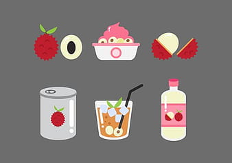 Vektör Lychee