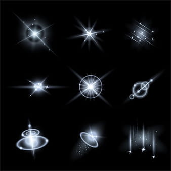 Set of light effects eps vector