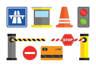 Toll Vector Icons Set eps svg