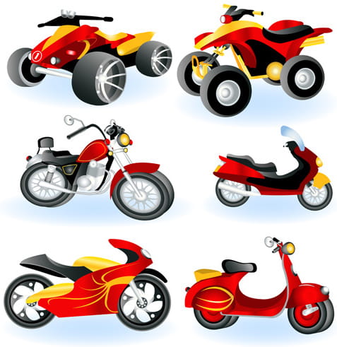Different traffic tool elements vector eps