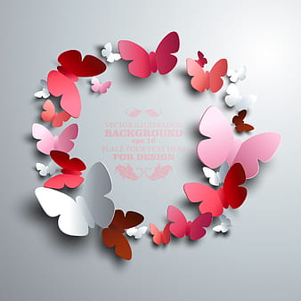 Paper butterflies vector backgrounds  eps ai