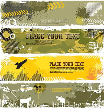 Military Grunge Banner vector ai