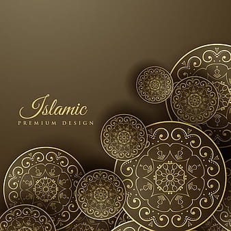 fondo islámico con decoración mandala eps