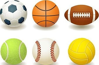 Balls for team sports eps vector