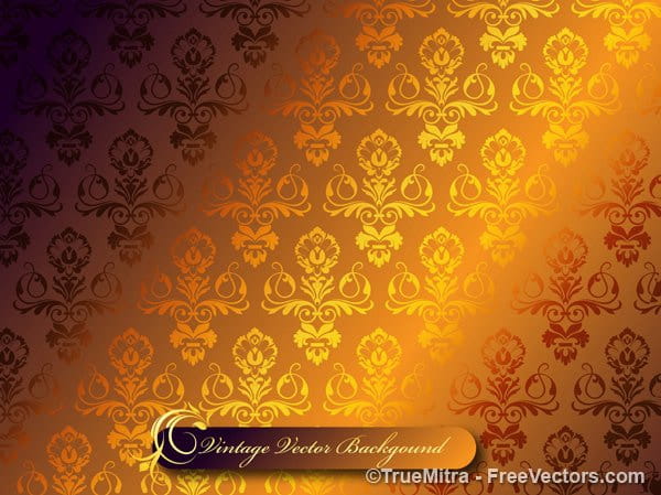 Damask Vector Background Pattern ai