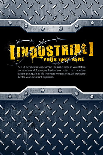 Industrial metal background eps vector