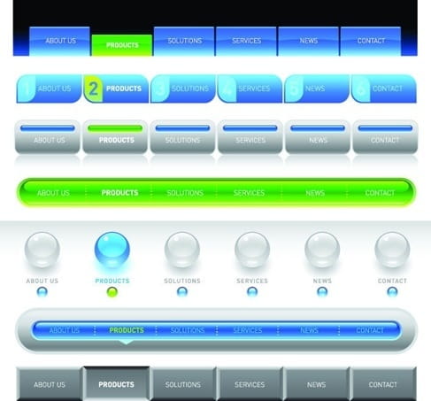 Web Elements Vector  eps