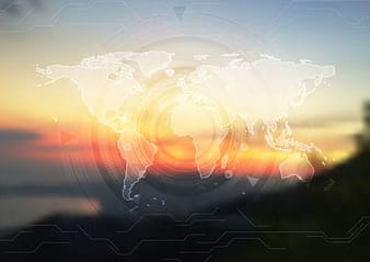 blur sunset tech map vector eps
