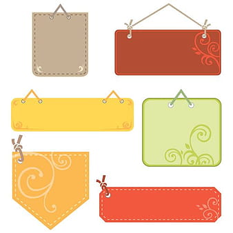 Cute tag label eps vector
