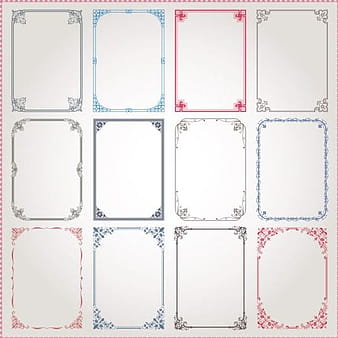 Material de vector de marco de decoración vintage  ai