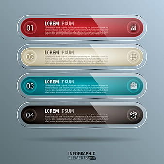 Glossy Rounded Rectangle Infographics svg ai vector