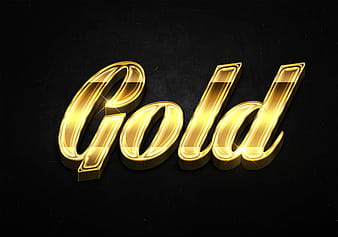 66 3d shiny gold text effects preview psd vector