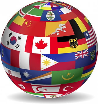 Flags Globe eps ai vector
