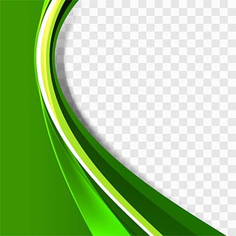 Green wavy background template eps vector