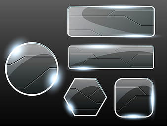 Glass Buttons Vectors ai