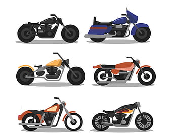 ハーレーベクトルフラットデザイン svg ai