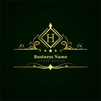 Golden ornamental logo eps vector