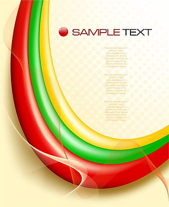 Abstract Green Yellow eps vector