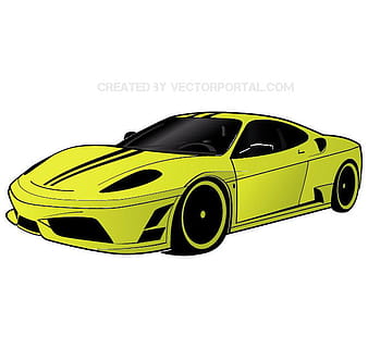 ferrari car free vector eps