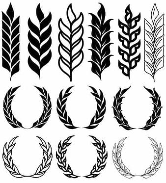 Vector Wheat Ears Icon Set svg ai