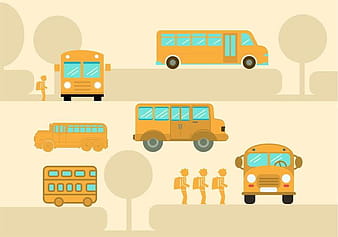 School bus ai vector